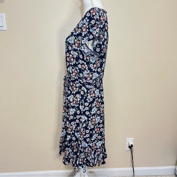 Loft Floral Godet Drawstring Dress - Picture 7 of 16